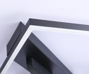 FL51466/1+1 BK черный 85W 3000K-6400K+4200K 600*600*110 (ПДУ РАДИО 2.4G)