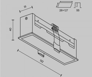 Встраиваемый светильник Technical DL066-12W3-6K-B