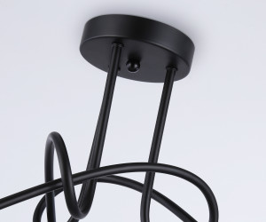 TR80415/3 BK/GD черный/золото E27/3 max 60W D670*370