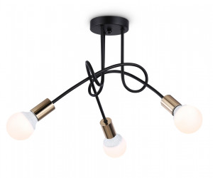 TR80415/3 BK/GD черный/золото E27/3 max 60W D670*370