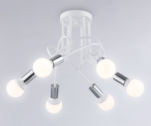 TR80417/6 WH/CH белый/хром E27/6 max 60W D690*370