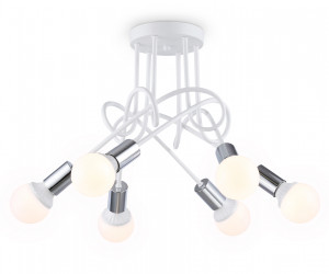 TR80417/6 WH/CH белый/хром E27/6 max 60W D690*370