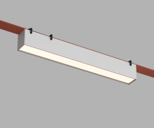 DK5575-WH Cветильник для трека-ремня Belty, серия Linear, со светодиодом, L323*W40*H45мм, 48V DC, 12W, RA90, 120°, 3000K, IP20, белый, алюминий