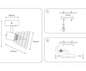 TR8600 WH/GD белый/золото E27 max 40W 154*145*205