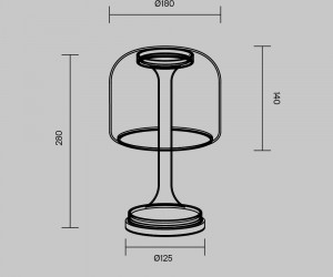 Настольный светильник Maytoni MOD286TL-L8G3K