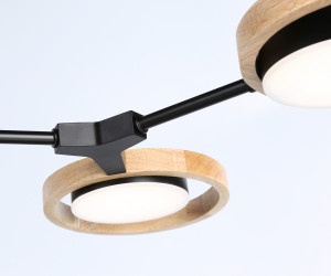 FL51611/4 BK/LW черный/светлое дерево 3000K/4200K/6400K 28W 825*530*285 (Без ПДУ)