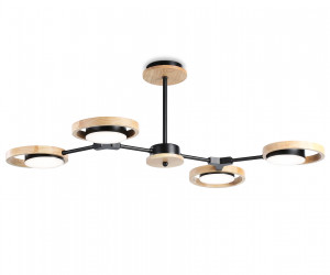 FL51611/4 BK/LW черный/светлое дерево 3000K/4200K/6400K 28W 825*530*285 (Без ПДУ)