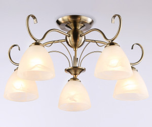 TR3046/5 SB/FR бронза/белый матовый E27/5 max 40W D595*285