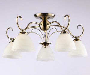 TR3046/5 SB/FR бронза/белый матовый E27/5 max 40W D595*285