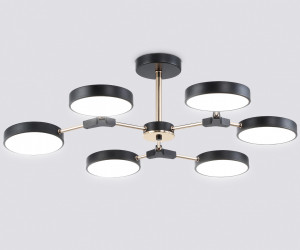 FL516334/6 BK/FGD черный/золото 108W 3000-6000K D780*210 (без ПДУ)