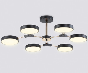 FL516334/6 BK/FGD черный/золото 108W 3000-6000K D780*210 (без ПДУ)