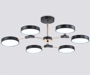 FL516334/6 BK/FGD черный/золото 108W 3000-6000K D780*210 (без ПДУ)