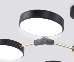 FL516334/6 BK/FGD черный/золото 108W 3000-6000K D780*210 (без ПДУ)