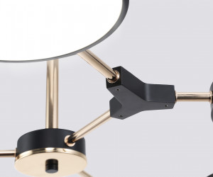 FL516334/6 BK/FGD черный/золото 108W 3000-6000K D780*210 (без ПДУ)