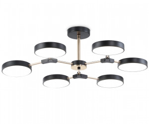 FL516334/6 BK/FGD черный/золото 108W 3000-6000K D780*210 (без ПДУ)