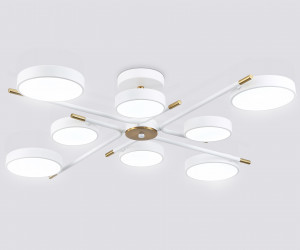 FL516338/8 WH/CP белый/медь 120W 3000-6000K D850*170 (без ПДУ)