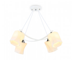 TR303156/4 WH/CH/FR белый/хром/белый матовый E27/4 max 40W 640*640*410