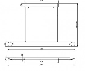 Подвесной светильник Maytoni MOD276PL-L40W3K
