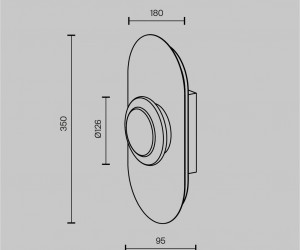 Настенный светильник (бра) Maytoni MOD361WL-L20BS3K
