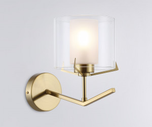 LH57010 BS/FR латунь/белый матовый E14 max 40W 280*150*220