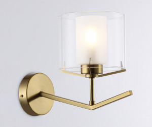 LH57010 BS/FR латунь/белый матовый E14 max 40W 280*150*220