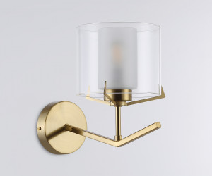 LH57010 BS/FR латунь/белый матовый E14 max 40W 280*150*220