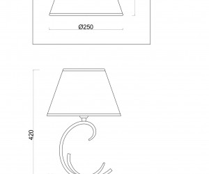 Настольный светильник Freya FR2013TL-01G