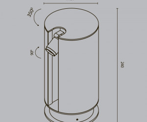 Ландшафтный светильник Outdoor O468FL-L3B3K