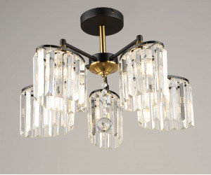 Потолочная люстра SL7884-5 BK+FGD 000080210