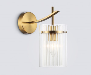 LH56035 BS/CL латунь/прозрачный E14 max 40W 220*120*255