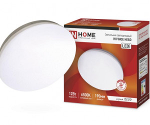 Светильник светодиодный серии DECO 12Вт 230В 6500К 780лм 190х65мм НОЧНОЕ НЕБО IN HOME