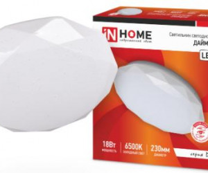 Светильник светодиодный серии DECO 18Вт 230В 4000К 1170лм 230мм ДАЙМОНД IN HOME