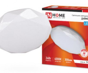 Светильник светодиодный серии DECO 24Вт 230В 4000К 1560лм 300мм ДАЙМОНД IN HOME