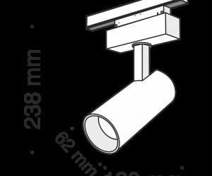 Трековый светильник Technical TR019-2-15W4K-B