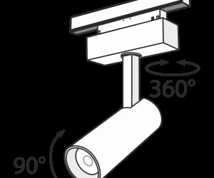 Трековый светильник Technical TR019-2-10W4K-B