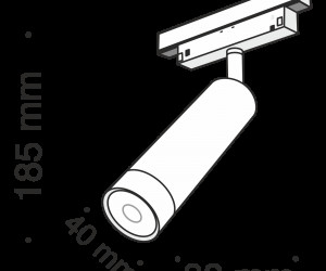 Трековый светильник Technical TR019-2-7W4K-B