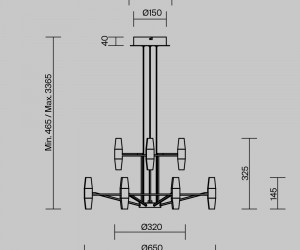 Подвесной светильник Maytoni MOD401PL-L72BS3K