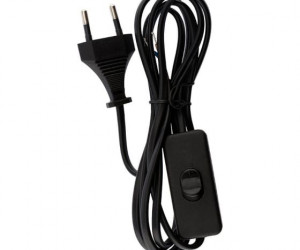 Комплектующие для светильников Шнур черный с выключателем BK 000063085