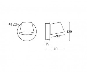 Настенный светильник (бра) Maytoni MOD421WL-L6BBS3K