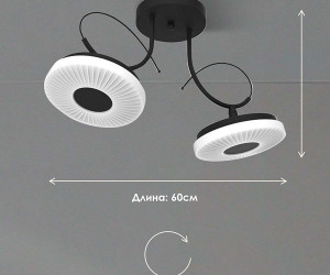 Потолочная люстра 060-L10 BK 000021569