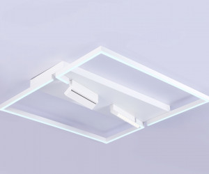 FL51467/1+2 WH белый 124W 3000K-6400K+4200K 800*800*110 (ПДУ РАДИО 2.4G)