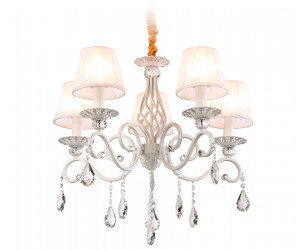 TR4547/5 WH/SL белый/серебро E14/5 max 40W D565*500