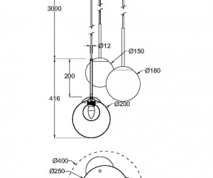 Подвесной светильник Maytoni MOD521PL-03G