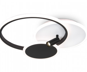 FL5118/3+1 WH/BK белый/черный 64W 3000K/4200K/6400K+4200K 480*425*110 (ПДУ ИК)