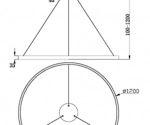 Подвесной светильник Maytoni MOD058PL-L65WK