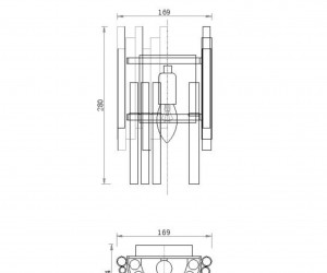 Настенный светильник (бра) Maytoni MOD135WL-01BS