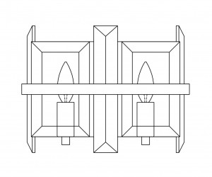 Настенный светильник (бра) Maytoni MOD201WL-02N