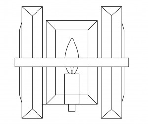 Настенный светильник (бра) Maytoni MOD201WL-01N