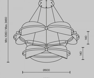 Подвесной светильник Maytoni MOD281PL-L80BS3K
