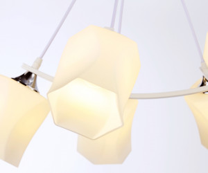 TR303159/6 WH/CH/FR белый/хром/белый матовый E27/6 max 40W D670*410